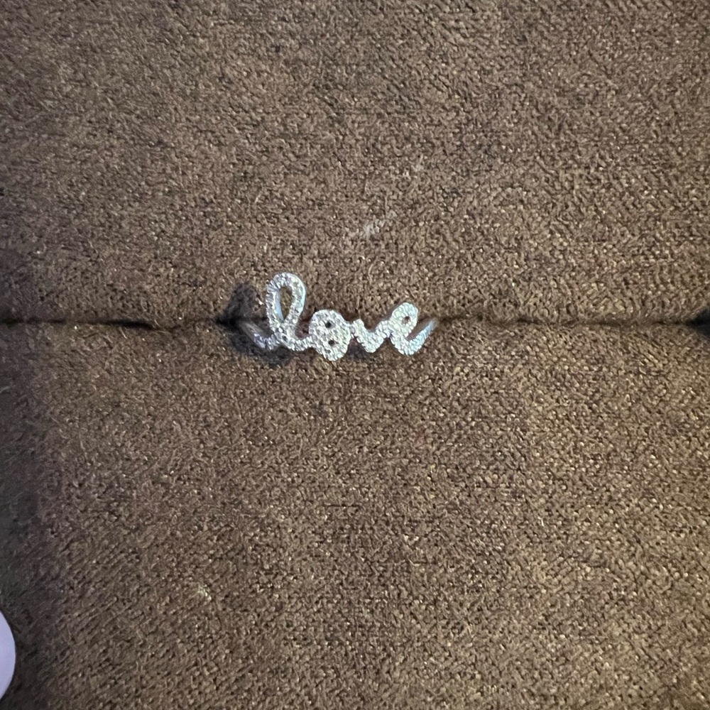 Sydney Evan white gold and pave Diamond love ring
